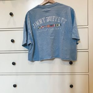 Cute vintage cropped Jimmy Buffett T-shirt